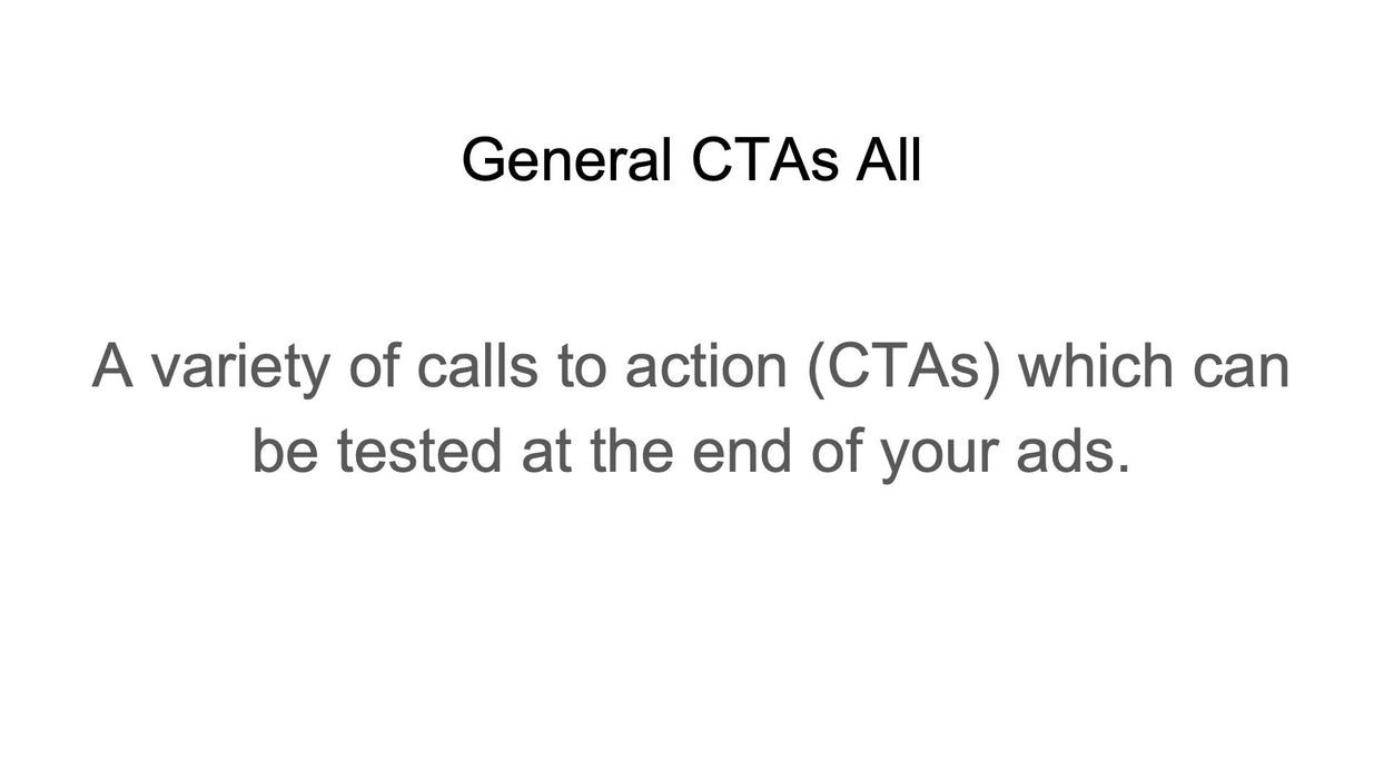 General CTAs All (by Chloe)