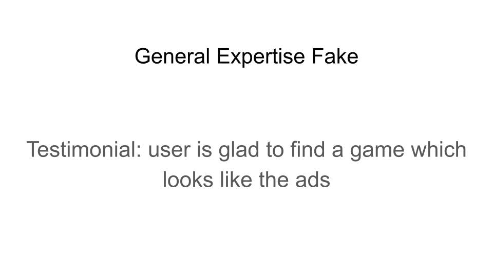 General Expertise Fake (by Dan)