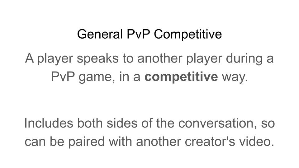 General PvP Competitive (by Tyler)