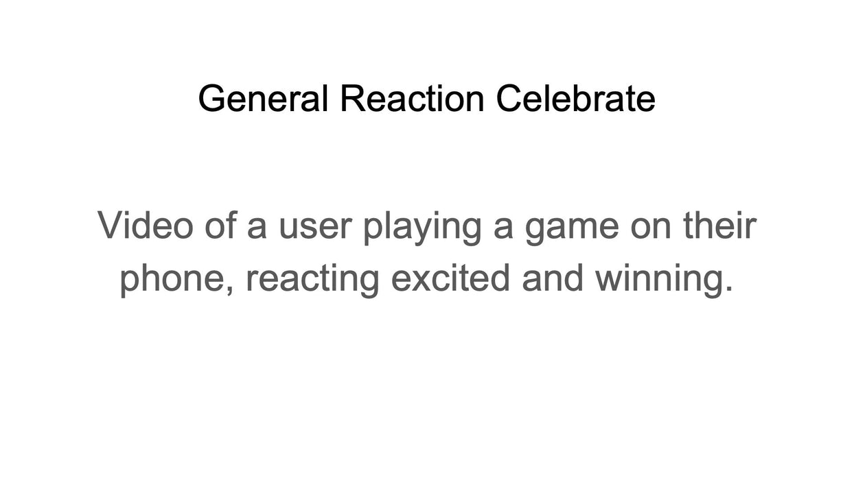 General Reaction Celebrate (by Vijay)