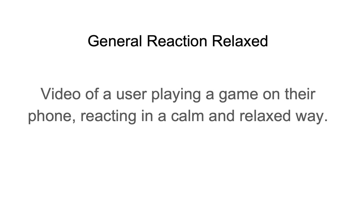 General Reaction Relaxed (by Vijay)