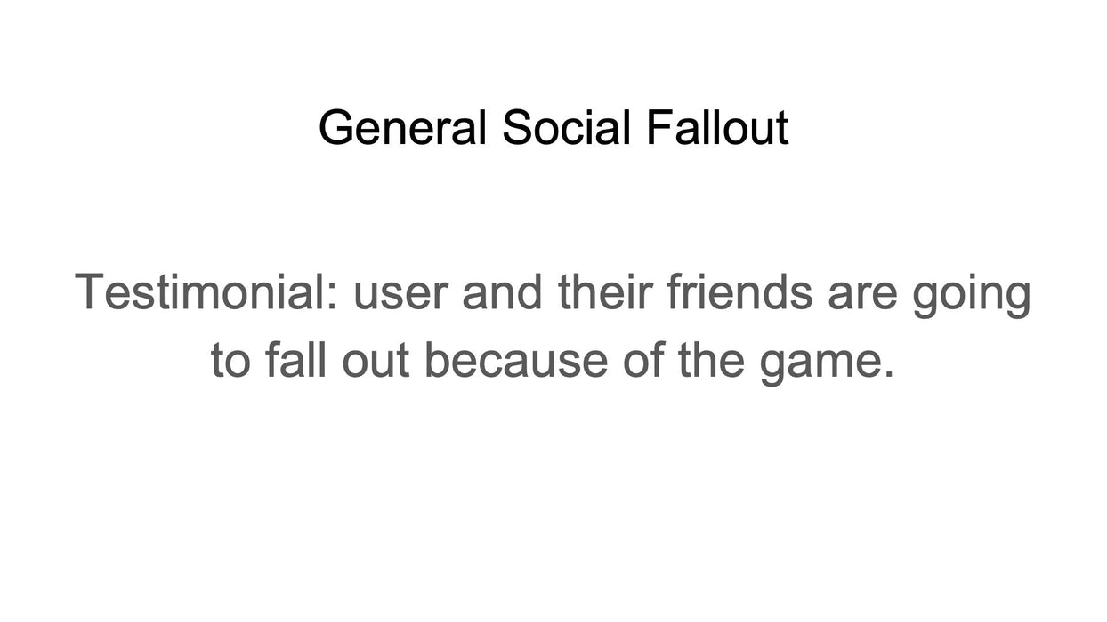 General Social Fallout (by Jason)