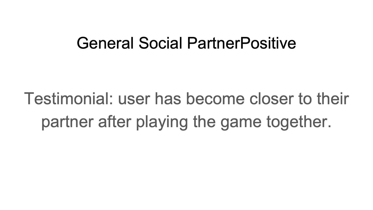 General Social PartnerPositive (by Natalie)